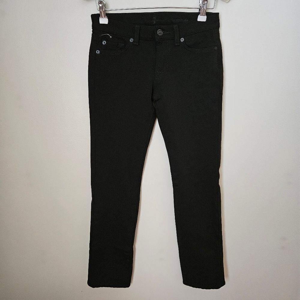 7 for All Mankind Pants Black Pockets Dress Neutral Stretch Business Casual